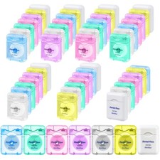 Dental Floss Bulk Travel,50m/55yd Floss in Bulk Mint Flavored Travel Dental F...
