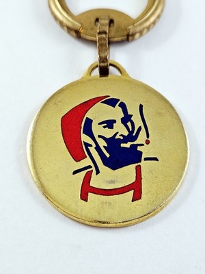 SCHLÜSSELANHÄNGER - Zigarettenpapier LE ZUAVE - ZICK ZAG - Drago Metall emailliert 60er Jahre