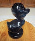 Boyd Crystal Art Glass DEBBIE the DUCK in EBONY #19  4-9-84 — photo 2