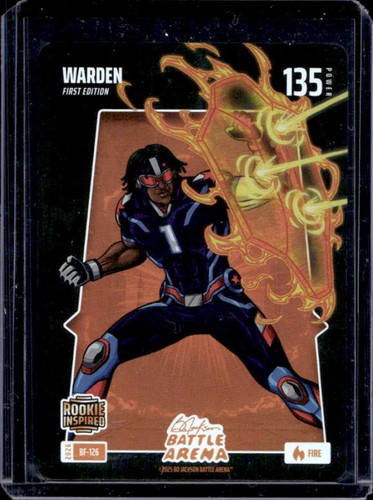 2026 Bo Jackson Battle Arena Warden Cam Ward Fire Battlefoil 1st Edition #BF-126