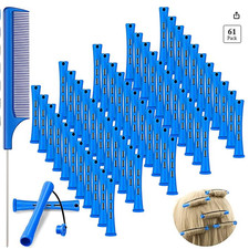 60 Pcs Perm Rods for Short Long Hair Plastic Cold Wave Perming Curlers Small Hai
