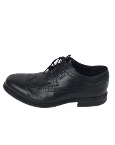 Black Waterproof Wing Tip Shoes 