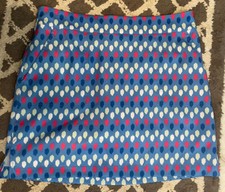Vineyard Vines Pink Blue Polka Preppy Skirt Shorts S Skort 6 Blue Whale New