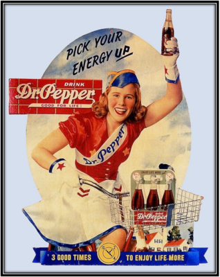 Vintage Dr Pepper Soda Reproduction Framing Print Advertising