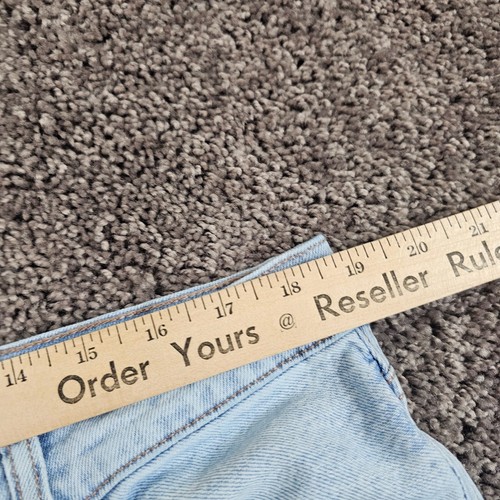 American Eagle Jeans Womens 20 Baggy High Cotton Straight Light Wash Denim 37x32 - Picture 5 of 13