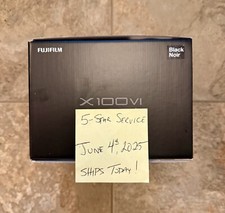 ✅ NEW BLACK X100VI 2-YEAR WARRANTY + RECEIPT 2-DAY FULLY INSURED SHIPPING! 📸