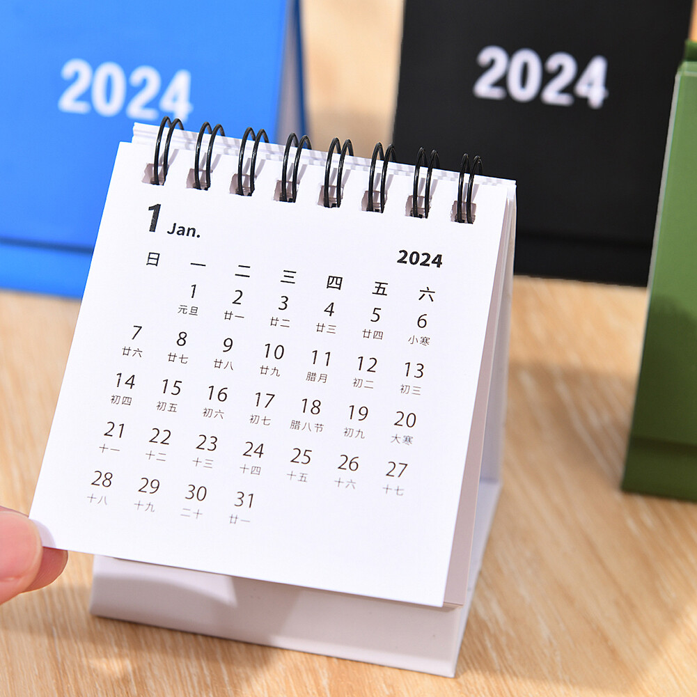 2024 Desktop Calendar Stand Up Calendar Schedule Desk Calendar Table