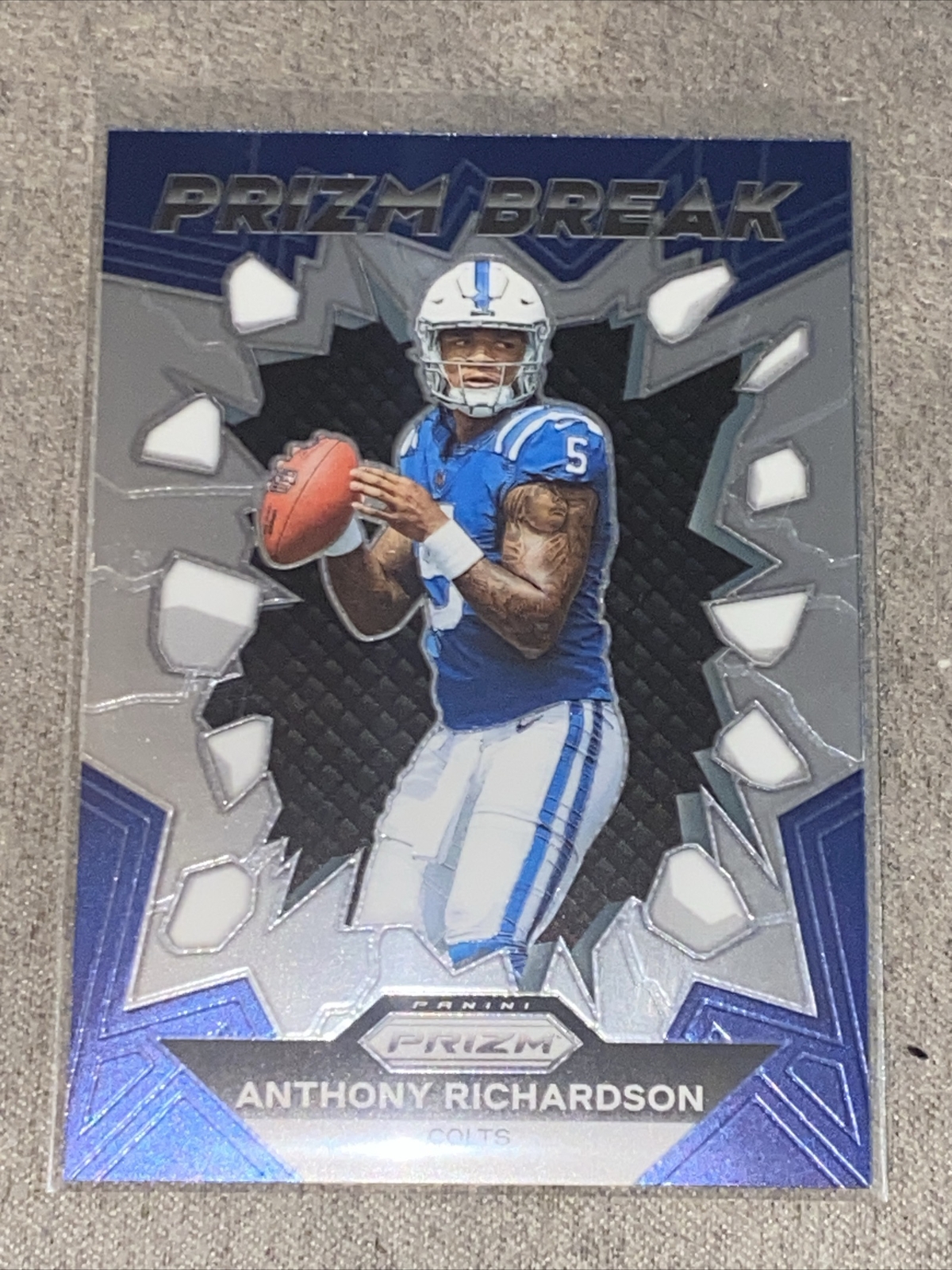 2023 Panini Prizm - Prizm Break Silver Prizm #PB-4 Anthony Richardson (RC)