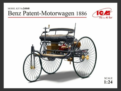 Maquette ICM 1/24 - Benz Patent-Motorwagen 1886 - Kit Plastique Neuf Réf. 24025