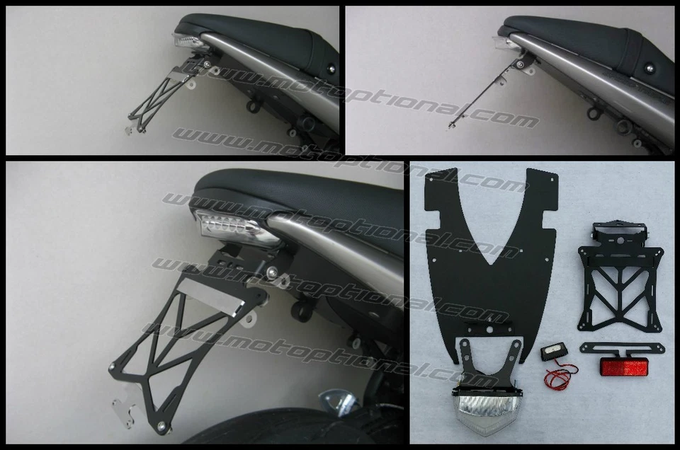 MOTOPTIONAL Portatarga regolabile e sottocoda Triumph Speed Triple 2005-07