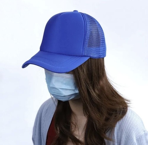 1PC Unisex Cap Casual Plain Mesh Baseball Trucker Cap Adjustable Snapback Hats - Picture 9 of 9