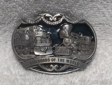 Railroads Of The World Masterpiece Collection Buckle BA-220 USA Made Great Shape