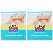 Surgi-wax Microwave Hair Removal Hard Wax for Body 4-Ounce Boxes Pack of 2