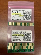 16 EXTRA HC Toner Chip (3869 ~ 68) Refill for Xerox VersaLink C500 C505 Printer 