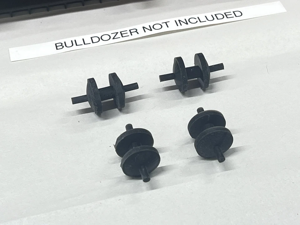 4 rodillos pequeños nuevos para Tonka Toy Bulldozer gigante acero prensado   Foto 2 de 3