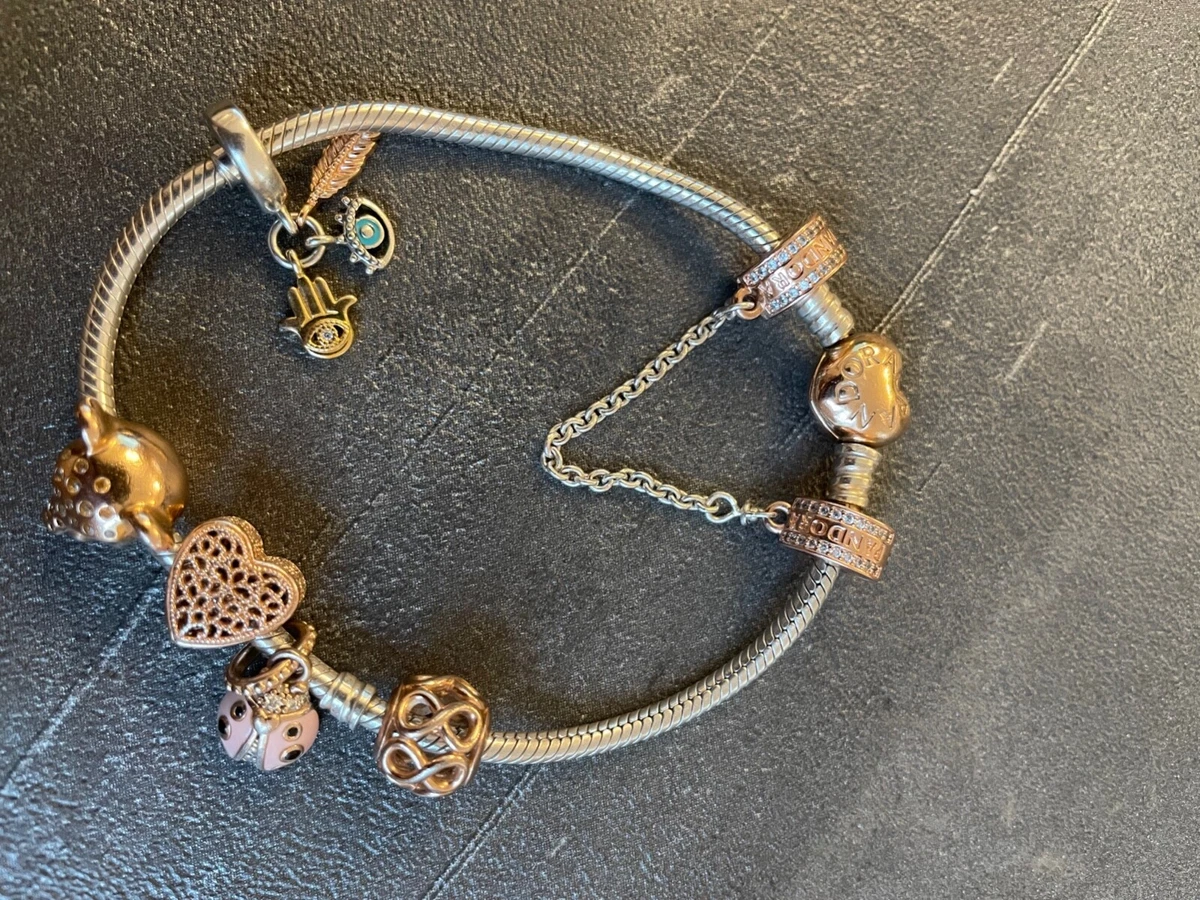 Rose Gold Pandora Bracelet eBay