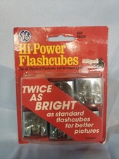 GE Vintage Flash Cubes Camera 6 Bulbs Six Pack - New Seal