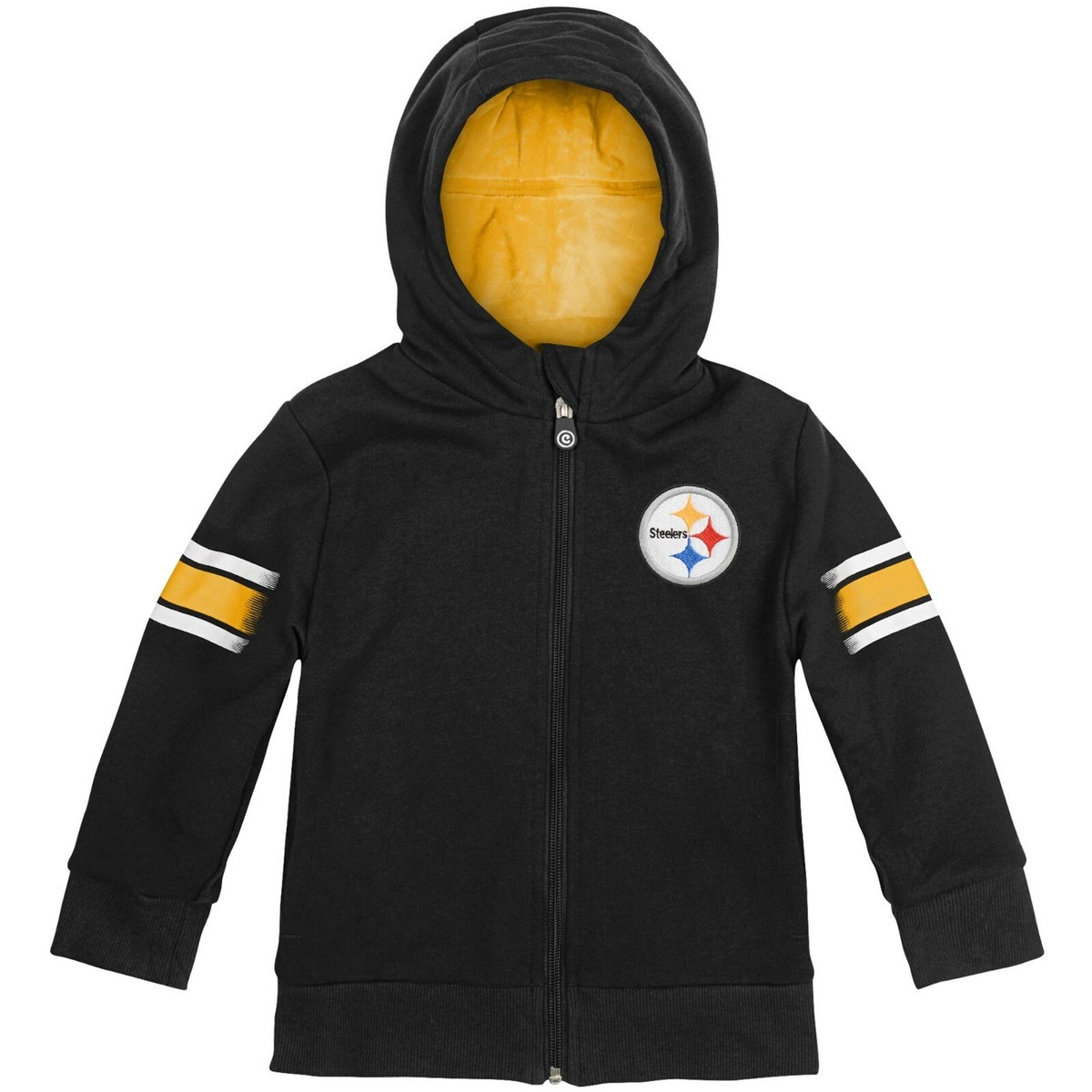 Pittsburgh Steelers NFL 2-in-1 Transforming Full-Zip Hoodie Soft
