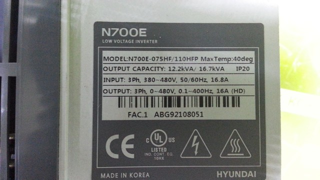 Hyundai n700e 075hf 110hfp Hyundai n700e 075hf 110hfp