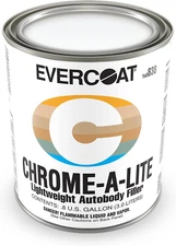 Chrome-A-Lite Body Filler for Aluminum, Fiberglass, Galvanized Steel, and More -