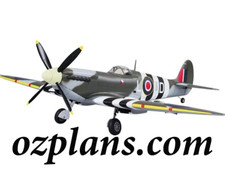 WW2 Supermarine Spitfire MK IX 65" WS PRINTED RC MODEL AIRPLANE PLANS TEMPLATES