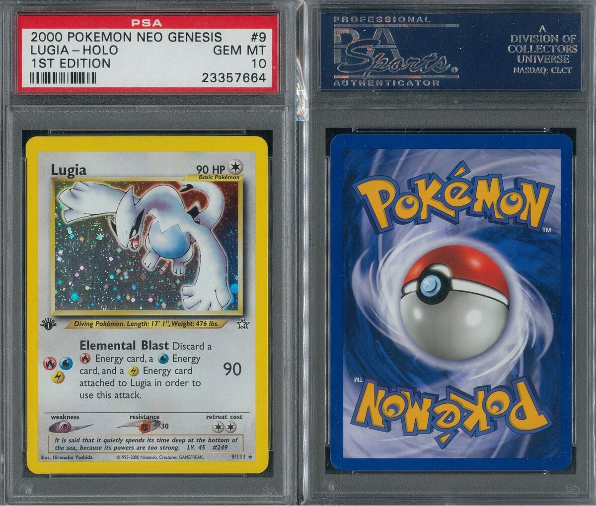 Pokémon Neo Genesis Lugia 1st Edition PSA 10 Gem Mint | eBay Pokémon Neo Genesis Lugia 1st Edition PSA 10 Gem Mint | eBay