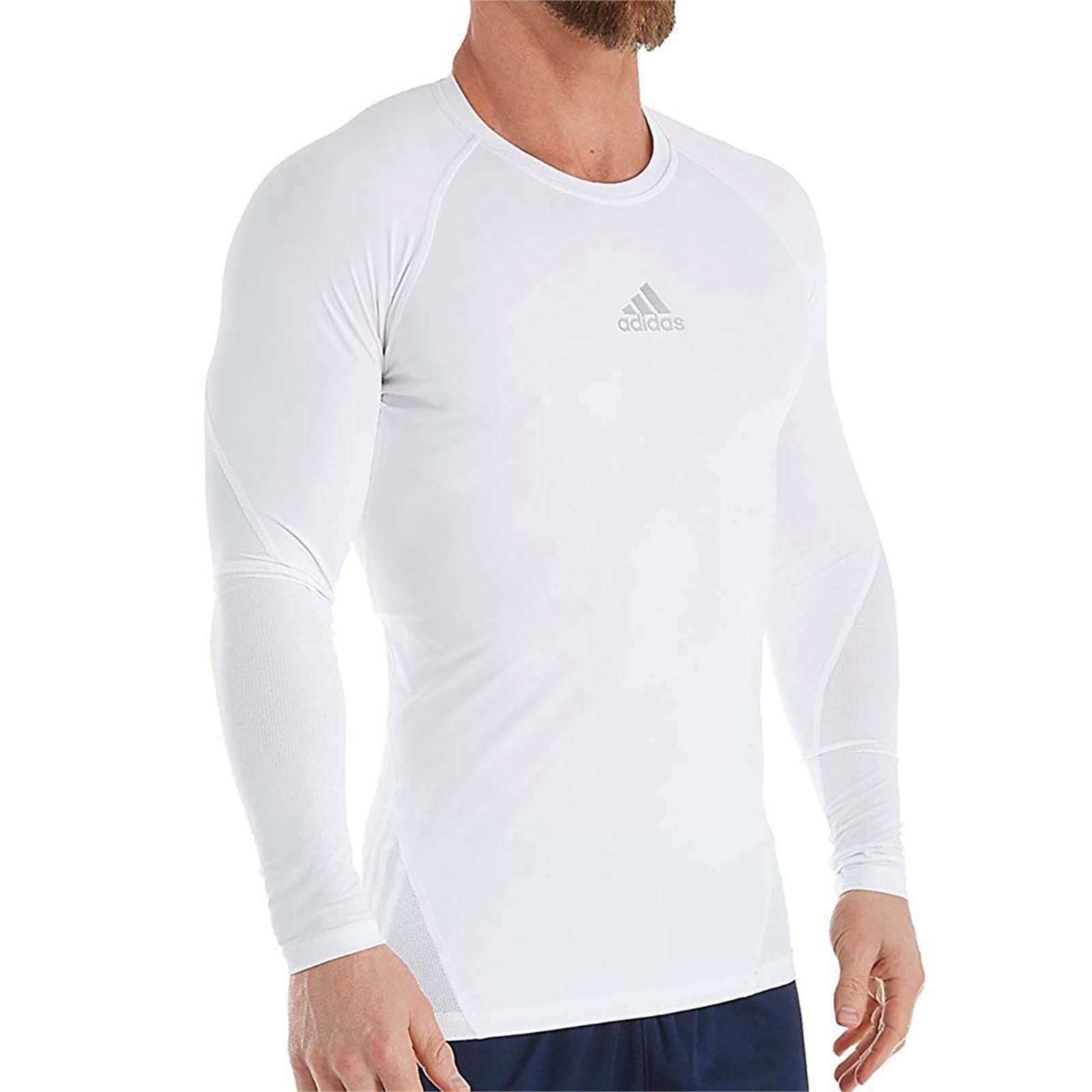 NEW Adidas Mens Athletic Alphaskin Long Sleeve Compression TShirt eBay
