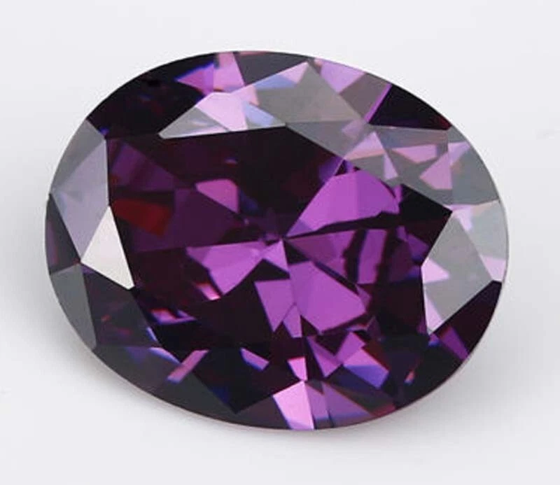 9x11 mm AAAAA Natural Purple Amethyst 5.16 ct Oval Faceted Cut VVS Loose Gems - Image 2 of 4