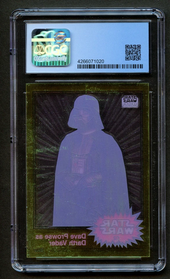 David Prowse as Darth Vader Star Wars Chrome Archives Topps 1999 ClearZone CGC 8 - Image 2 of 2