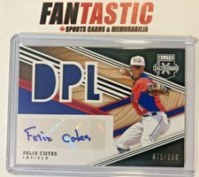 2020 Panini Elite Extra Edition Relic Auto DPL /199 DMS-FE Felix Cotes