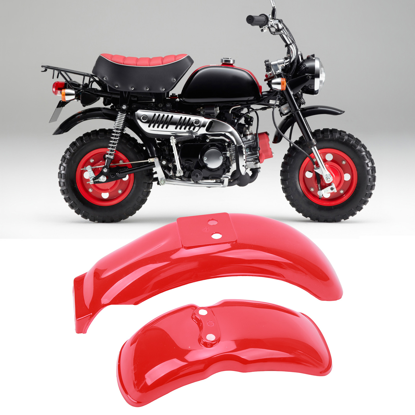 Motorcycle Front Fender Guard Motorcycle Fender High Gloss Red Front