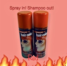 2 Pack -Goodmark Temporary Red and Gray Hair Color Spray 3 oz 2pck