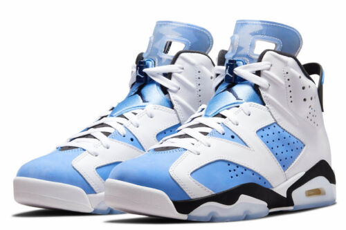 Air Jordan 6 Retro "UNC" Université bleu/blanc/noir CT8529-410 Taille 8 NEUF - Photo 1 sur 9