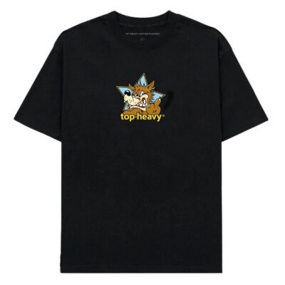 Brand New Mens Top Heavy Doghouse T-shirt Black