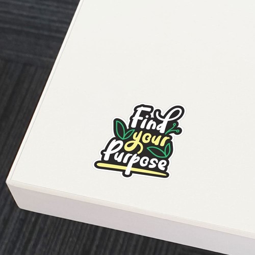 Find Your Purpose Sticker Decal Mindfulness Zen Yoga Fitness Inspo Inspirational - Picture 4 of 5