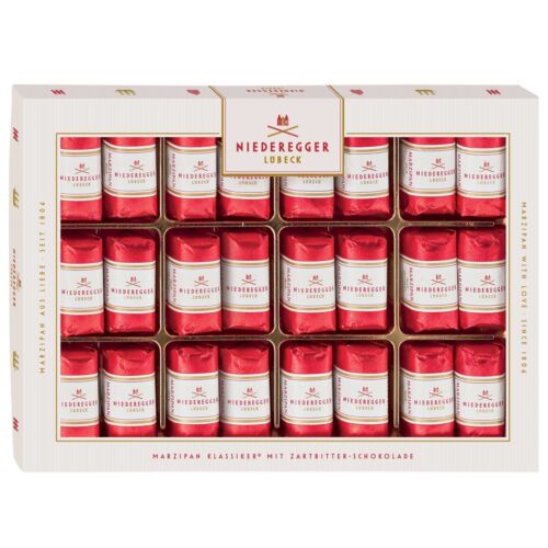 Niederegger Lubeck Marzipan Barrels in DARK Chocolate XL 300g -FREE SHIPPING- - Picture 1 of 2