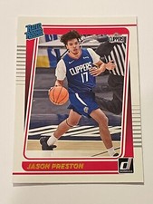 2021-22 Donruss Basketball Rated Rookie - Jason Preston RC - Clippers