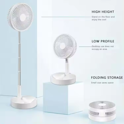 FAN NEW! Foldable Extendable Telescopic Portable Rechargeable USB Travel Size