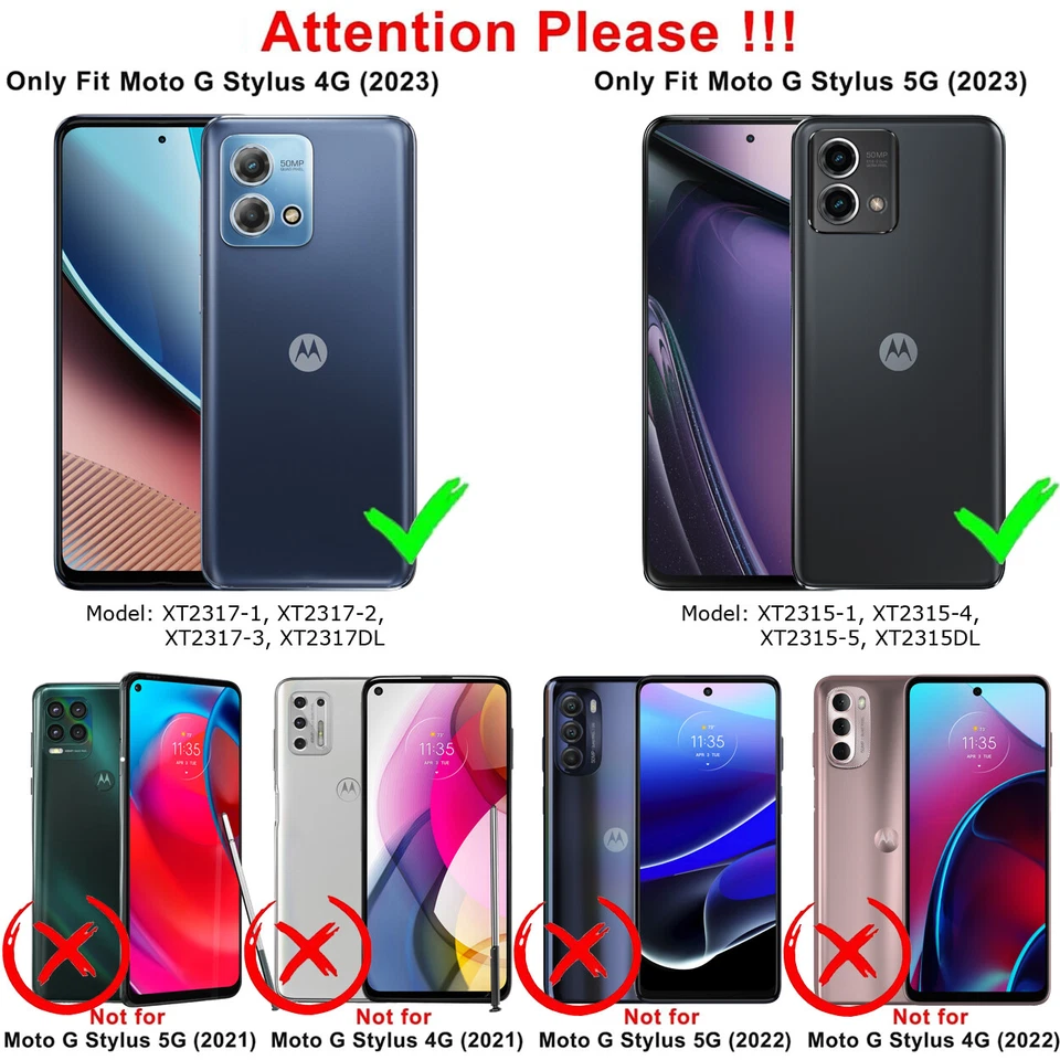 Motorola Moto G Stylus 4G 5G 2023 2022 Rugged Phone Case Cover Screen Protector - Image 3 of 4