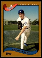 2002 Topps KAZUHISA ISHII #427 Los Angeles Dodgers Rookie RC