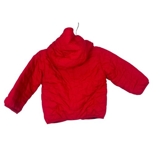 Columbia Double Trouble Puffer Jacket Toddler 2T Red Reversible Hood Quilted Boy - Picture 3 of 13