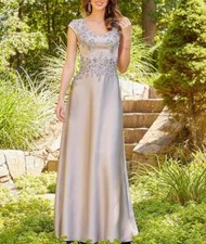 Classic Appliques Mother Of The Bride Dress For Wedding Sparkly Beads Crystal