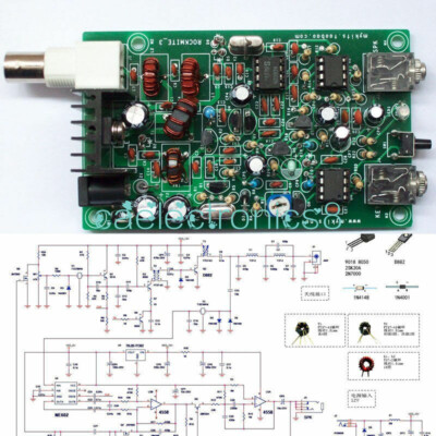 PIC Version 8W Super RM RockMite QRP CW Transceiver HAM Radio Shortwave