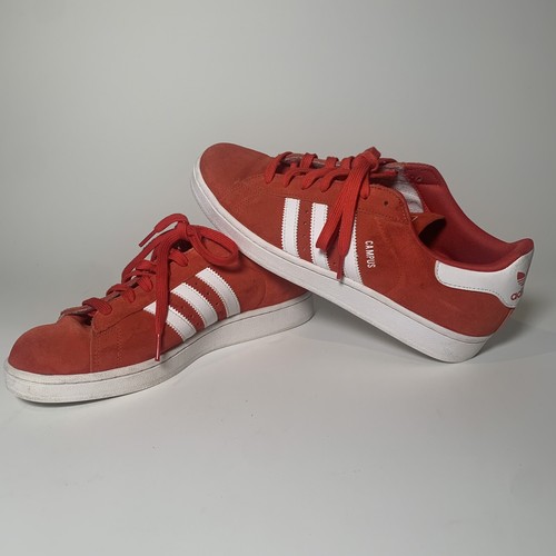Adidas campus sneakers red suede Mens 