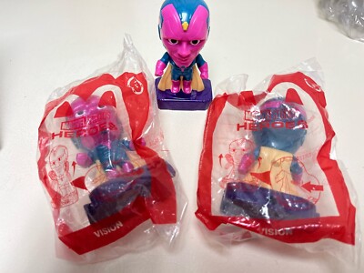 (3 ) McDonalds 2020 *MARVEL* VISION, (1) Used, (2) New, 12/9/24 M