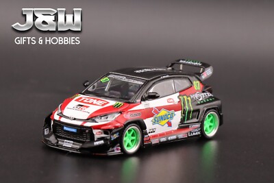 Pop Race Pandem GR Yaris Satin Daigo Saito 1/64 | eBay