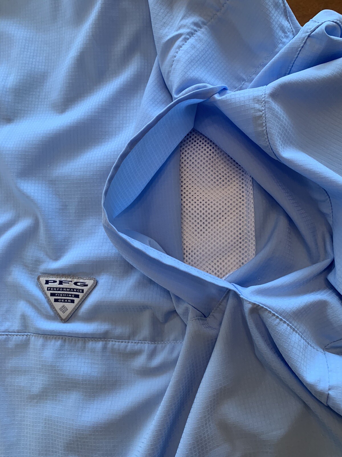 Kansas City Royals Columbia PFG Fishing Shirt Mens S/M Button Up Blue Tamiami thumbnail 15