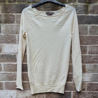 Schmaler beige Kaschmir Pullover von Le Lis Blanc