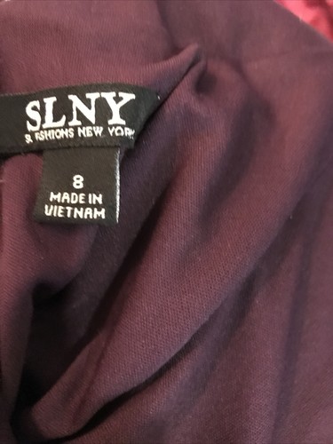Vestido formal para mujer 8 por SLNY púrpura - Imagen 5 de 5