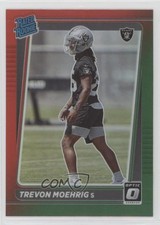 2021 Donruss Rated Rookie Optic Holo Red Green Preview Trevon Moehrig 0xy0
